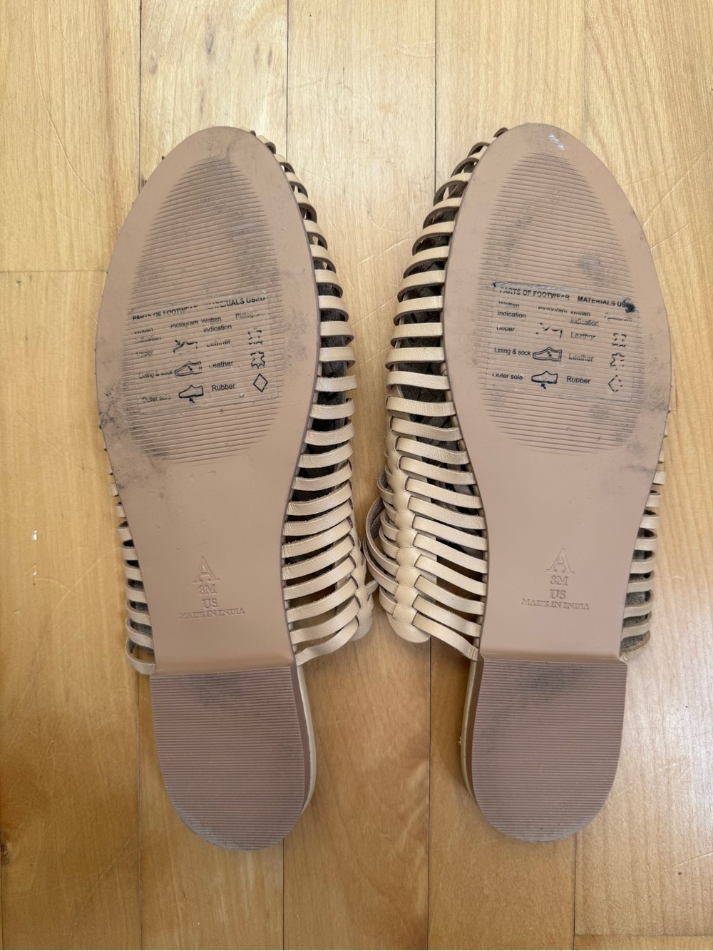 Pilcro Woven Leather Flats - Picture 3 of 3